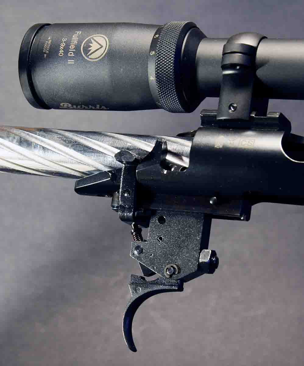 The trigger has only one adjustment screw, but in both the 6.5 Creedmoor and .308, adjusting pull weight down to 2 pounds eliminated noticeable creep.